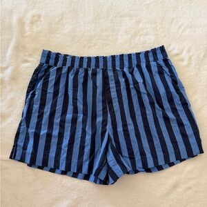 aerie Blue and Navy Striped Women’s Shorts
